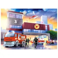 Puzzle 2D Castorland Fire Station 5+/ Numărul de piese: 70 photo 2
