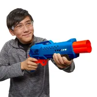 Pistol automat de jucărie Hasbro Nerf Alpha Strike Blaster F2222 8+/ Săgeți/ Blue photo 5