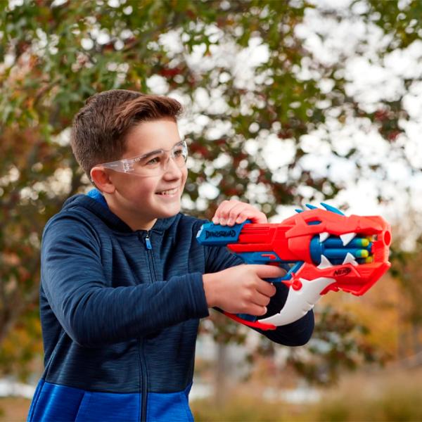 Pistol automat de jucărie Hasbro Nerf Dinosquad Raptor-Slash F2475 8+/ Săgeți/ Red photo 8 Pistol automat de jucărie Hasbro Nerf Dinosquad Raptor-Slash F2475 8+/ Săgeți/ Red photo 8