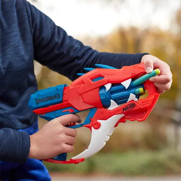 Pistol automat de jucărie Hasbro Nerf Dinosquad Raptor-Slash F2475 8+/ Săgeți/ Red photo 11 Pistol automat de jucărie Hasbro Nerf Dinosquad Raptor-Slash F2475 8+/ Săgeți/ Red photo 11