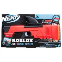 Pistol automat de jucărie Hasbro Nerf Roblox MM2 Shark Seeker F2489 8+/ Săgeți/ Red photo 2