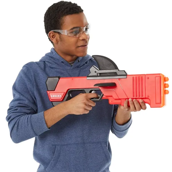 Игрушечный автомат Hasbro Nerf Roblox MM2 Shark Seeker F2489 8+/ Стрел/ Красный photo 6 Игрушечный автомат Hasbro Nerf Roblox MM2 Shark Seeker F2489 8+/ Стрел/ Красный photo 6