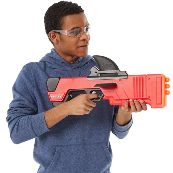 Игрушечный автомат Hasbro Nerf Roblox MM2 Shark Seeker F2489 8+/ Стрел/ Красный photo 6 Игрушечный автомат Hasbro Nerf Roblox MM2 Shark Seeker F2489 8+/ Стрел/ Красный photo 6