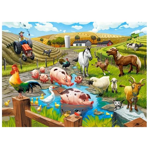 Puzzle 2D Castorland Life on the Farm 5+/ Numărul de piese: 70 photo 2