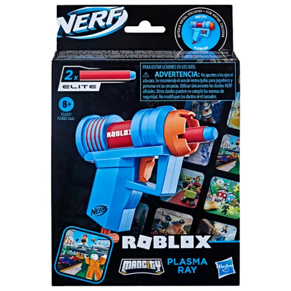 Игрушечный автомат Hasbro Nerf Roblox Ms Plasma Ray F2490 8+/ Стрел/ Синий photo 4