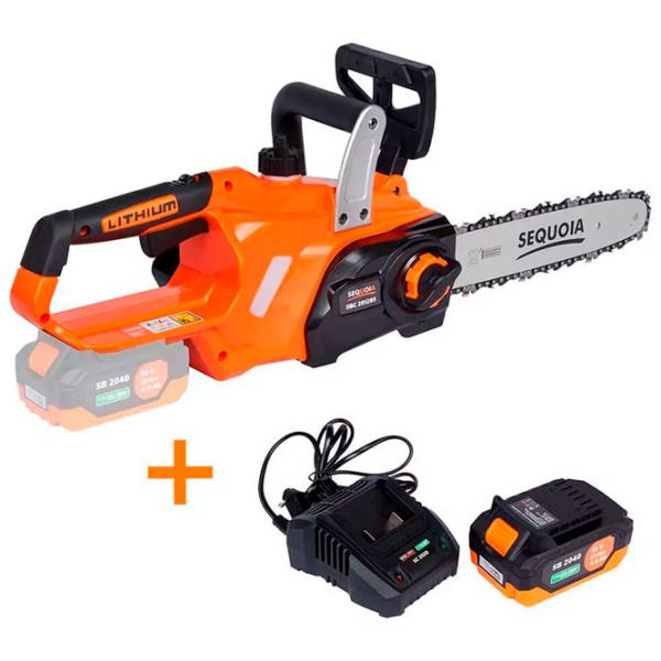 Fierăstrău cu lanţ Sequoia SBC2012BS-EV cu acumulator/ Orange photo 2