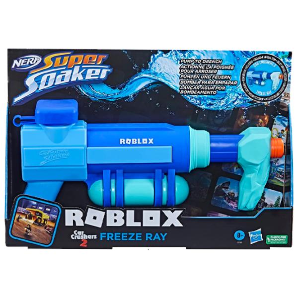 Водяной пистолет Hasbro Nerf Super Soaker Roblox Car Crushers 2: Freeze Ray F3781 8+/ Вода/ Синий photo 2