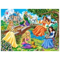 Puzzle 2D Castorland Princesses in Garden 5+/ Numărul de piese: 70 photo 2