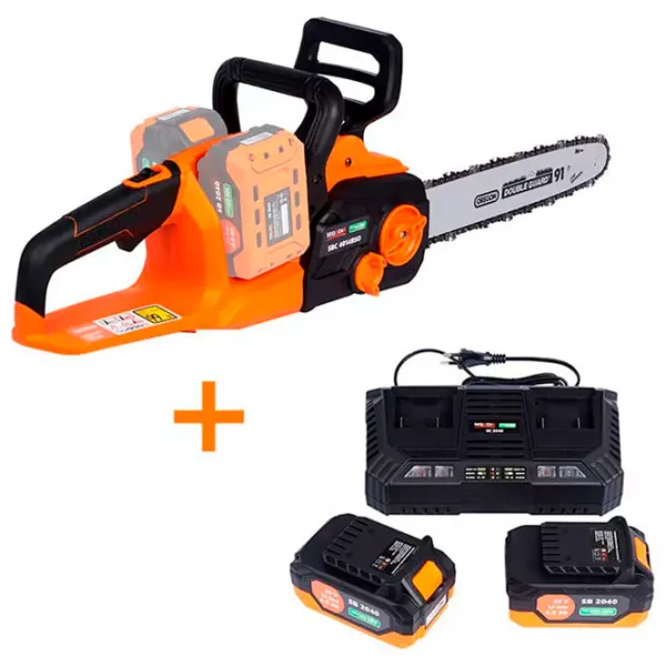 Fierăstrău cu lanţ Sequoia SBC4014BSO-E2W cu acumulator/ Orange photo 2