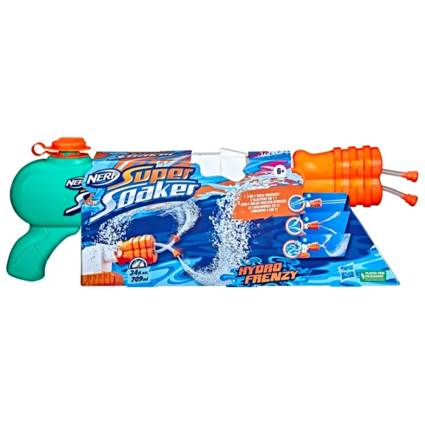 Водяной пистолет Hasbro Nerf Super Soaker Water Blaster Hydro Frenzy F3891 6+/ Вода/ Бирюзовый photo 2