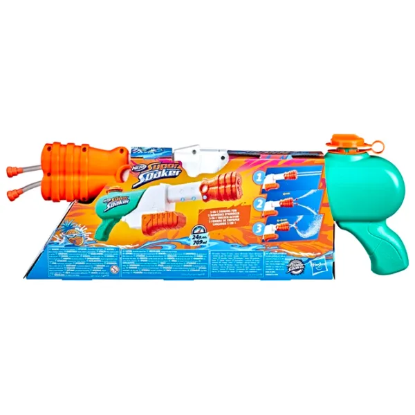 Водяной пистолет Hasbro Nerf Super Soaker Water Blaster Hydro Frenzy F3891 6+/ Вода/ Бирюзовый photo 3