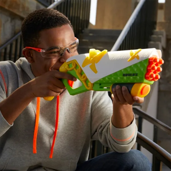 Pistol automat de jucărie Hasbro Nerf Roblox Ninja Legends Shadow Sensei F5485 8+/ Săgeți/ White photo 3