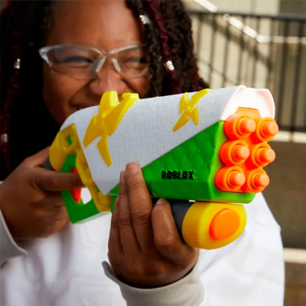 Pistol automat de jucărie Hasbro Nerf Roblox Ninja Legends Shadow Sensei F5485 8+/ Săgeți/ White photo 7