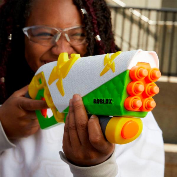 Pistol automat de jucărie Hasbro Nerf Roblox Ninja Legends Shadow Sensei F5485 8+/ Săgeți/ White photo 7