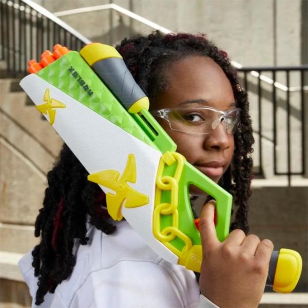 Pistol automat de jucărie Hasbro Nerf Roblox Ninja Legends Shadow Sensei F5485 8+/ Săgeți/ White photo 9