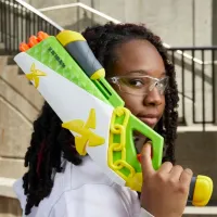Pistol automat de jucărie Hasbro Nerf Roblox Ninja Legends Shadow Sensei F5485 8+/ Săgeți/ White photo 9