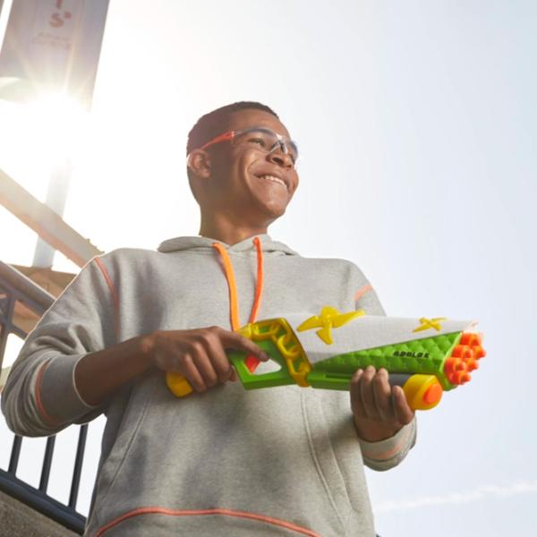Pistol automat de jucărie Hasbro Nerf Roblox Ninja Legends Shadow Sensei F5485 8+/ Săgeți/ White photo 10