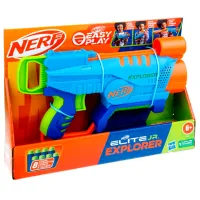 Pistol automat de jucărie Hasbro Nerf Elite Junior Explorer Easy-Play F6367 6+/ Săgeți/ Abastru deschis photo 8
