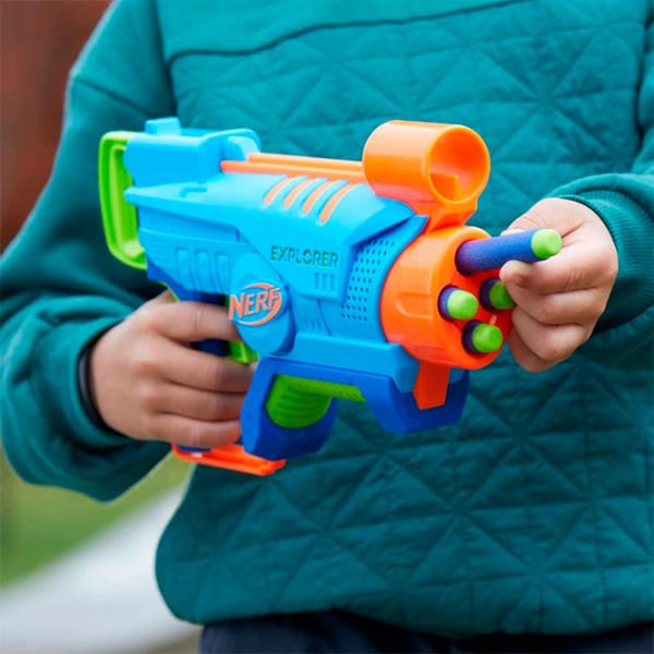 Игрушечный автомат Hasbro Nerf Elite Junior Explorer Easy-Play F6367 6+/ Стрел/ Голубой photo 12 Игрушечный автомат Hasbro Nerf Elite Junior Explorer Easy-Play F6367 6+/ Стрел/ Голубой photo 12