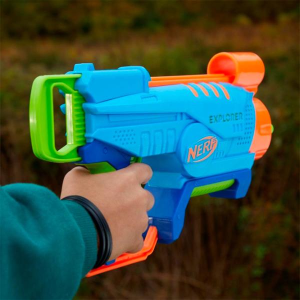 Игрушечный автомат Hasbro Nerf Elite Junior Explorer Easy-Play F6367 6+/ Стрел/ Голубой photo 13 Игрушечный автомат Hasbro Nerf Elite Junior Explorer Easy-Play F6367 6+/ Стрел/ Голубой photo 13