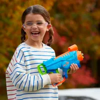 Pistol automat de jucărie Hasbro Nerf Elite Junior Explorer Easy-Play F6367 6+/ Săgeți/ Abastru deschis photo 15