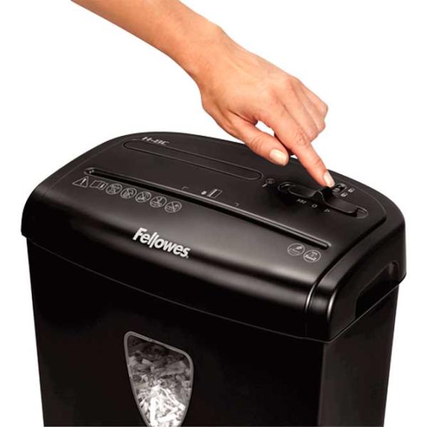 Шредер Fellowes Powershred® 8C DIN Level P-4 15 л Черный photo 4