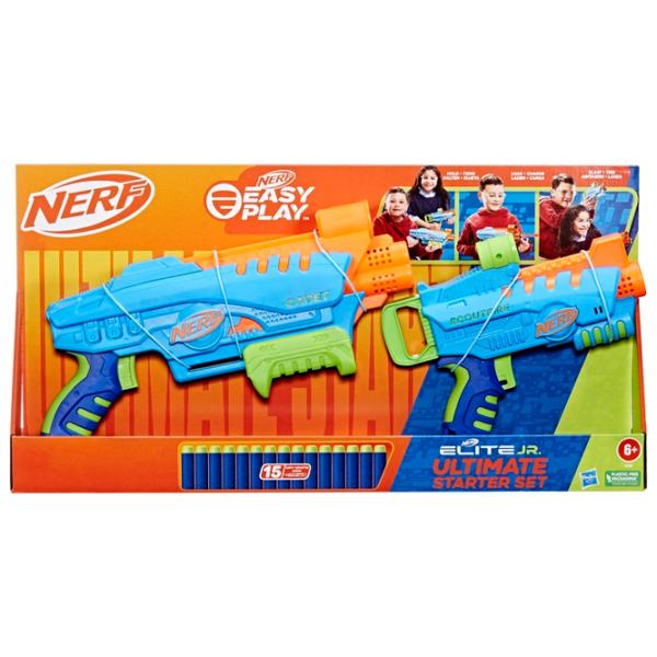 Игрушечный автомат Hasbro Nerf Elite Junior Ultimate Starter Set F6369 6+/ Стрел/ Голубой photo 3