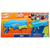 Pistol automat de jucărie Hasbro Nerf Elite Junior Ultimate Starter Set F6369 6+/ Săgeți/ Abastru deschis photo 3
