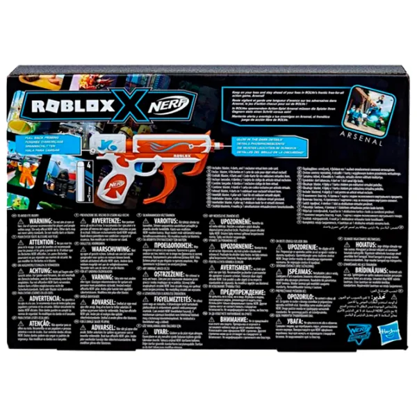Pistol automat de jucărie Hasbro Nerf Roblox Arsenal Soul Catalyst F6762 8+/ Săgeți/ Orange photo 6