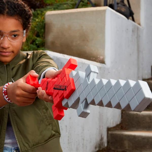 Игрушечное оружие Hasbro Nerf Minecraft Heartstealer F7597 8+ / Стрел / Серый photo 5 Игрушечное оружие Hasbro Nerf Minecraft Heartstealer F7597 8+ / Стрел / Серый photo 5