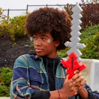 Arme de jucărie Hasbro Nerf Minecraft Heartstealer F7597 8+ / Săgeți / Gray photo 9