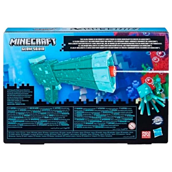 Pistol cu apa Hasbro Nerf Super Soaker Minecraft Glow Squid F7600 8+/ Apă/ Blue photo 3 Pistol cu apa Hasbro Nerf Super Soaker Minecraft Glow Squid F7600 8+/ Apă/ Blue photo 3