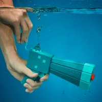Pistol cu apa Hasbro Nerf Super Soaker Minecraft Glow Squid F7600 8+/ Apă/ Blue photo 6