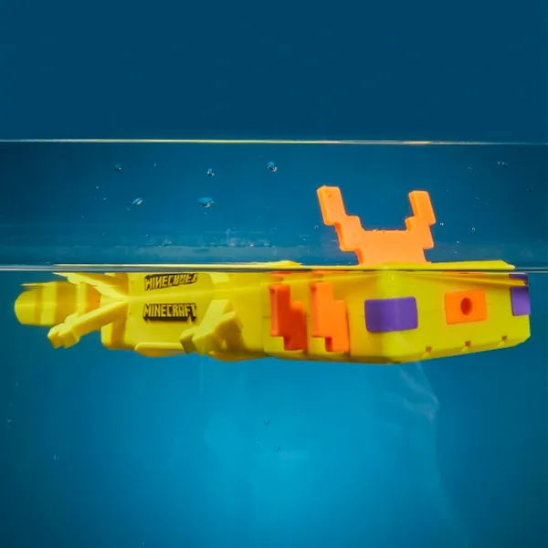 Водяной пистолет Hasbro Nerf Super Soaker Minecarft Axolotl F7601 8+/ Вода/ Желтый photo 6