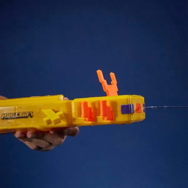 Водяной пистолет Hasbro Nerf Super Soaker Minecarft Axolotl F7601 8+/ Вода/ Желтый photo 9