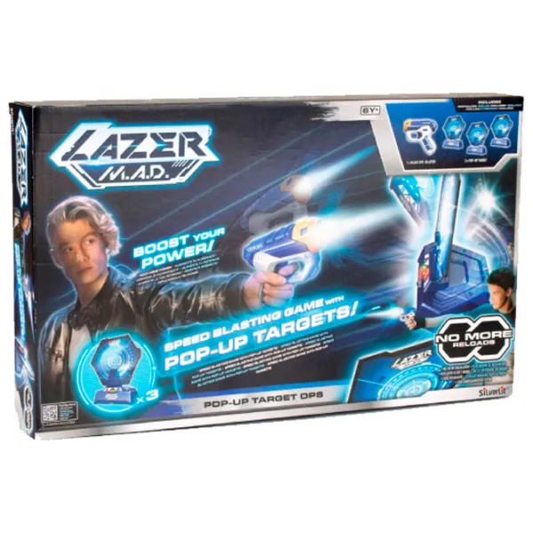Набор лазерных пистолетов Lazer M.A.D. Pop-Up Target Ops 86877 6+/ Лазер/ Синий photo 4