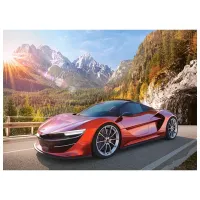 Puzzle 2D Castorland Sports Car 6+/ Numărul de piese: 100 photo 2