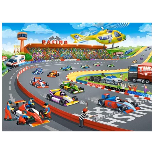 Puzzle 2D Castorland Formula Racing 6+/ Numărul de piese: 100 photo 2
