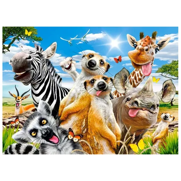Пазл 2D Castorland African Selfie 7+/ Количество деталей: 200 photo 2