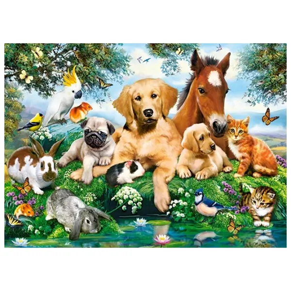 Puzzle 2D Castorland Summer Pals 7+/ Numărul de piese: 200 photo 2