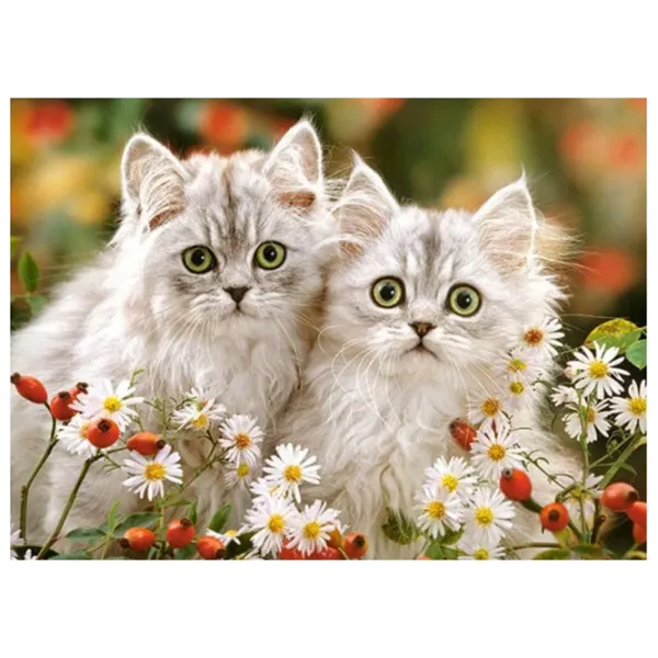 Puzzle 2D Castorland Persian Kittens 7+/ Numărul de piese: 200 photo 2