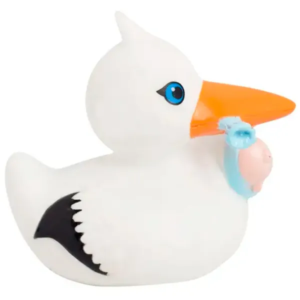 Игрушка для купания Lilalu Stork Duck with Baby 2242 3+/ Белый photo 2