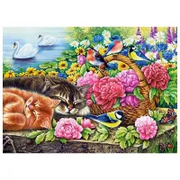 Puzzle 2D Castorland Lazy Sunday 7+/ Numărul de piese: 200 photo 2
