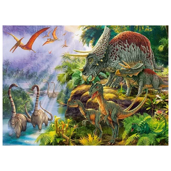 Puzzle 2D Castorland Dinosaur Valley 7+/ Numărul de piese: 200 photo 2