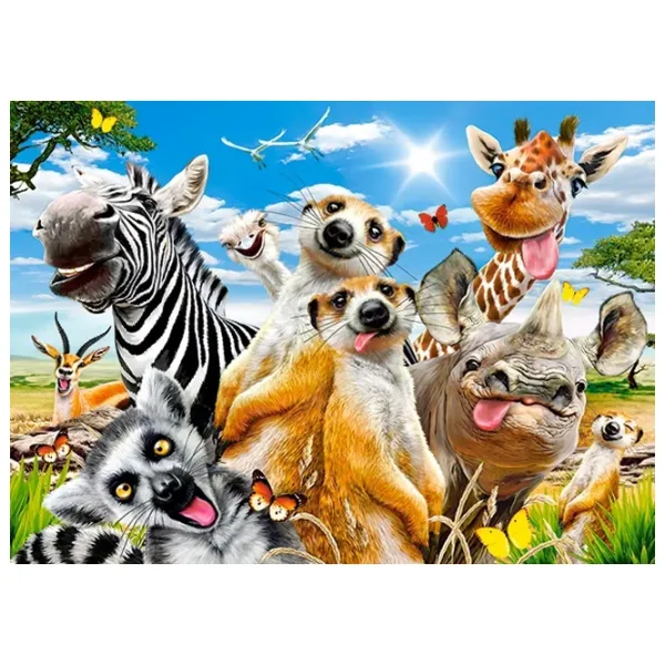 Пазл 2D Castorland African Selfie 8+/ Количество деталей: 260 photo 2