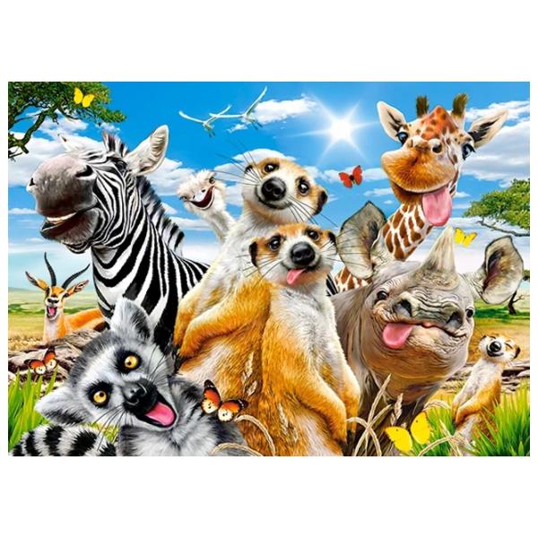 Пазл 2D Castorland African Selfie 8+/ Количество деталей: 260 photo 2