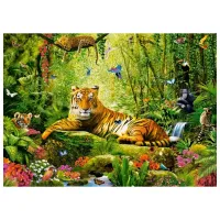 Puzzle 2D Castorland His Majesty, the Tiger 8+/ Numărul de piese: 260 photo 2