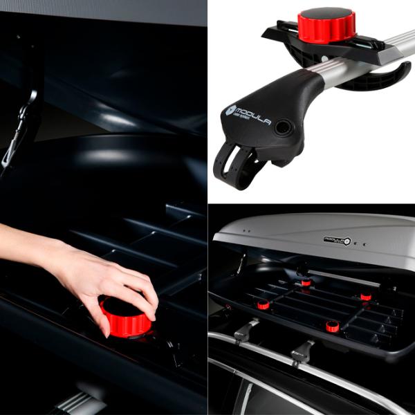 Автобокс Modula EVO 550 Quick Attachment System/ 550 л/ ABS Пластик photo 9