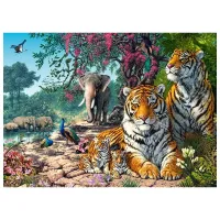 Puzzle 2D Castorland Tiger Sanctuary 8+/ Numărul de piese: 300 photo 2