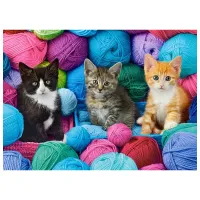 Puzzle 2D Castorland Kittens in Yarn Store 8+/ Numărul de piese: 300 photo 2